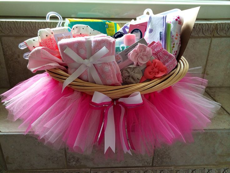 Newborn Baby Girl Gift Ideas
 Baby shower tutu t basket DIY