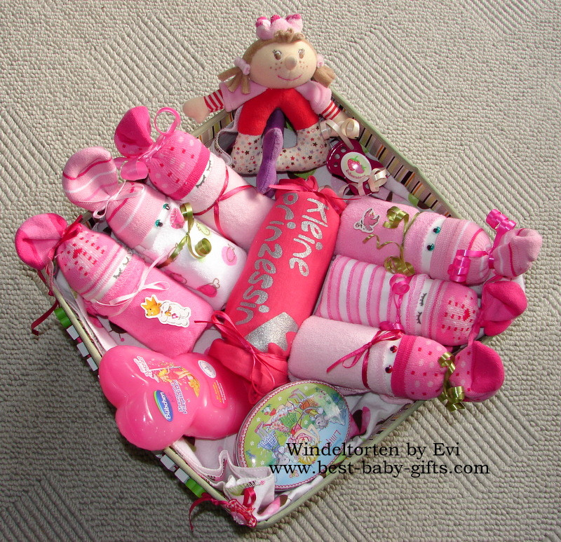 Newborn Baby Girl Gift Ideas
 Windeltorten by Evi das etwas andere Windelgeschenk