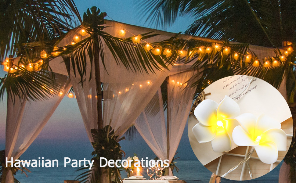 Night Beach Party Ideas
 Amazon AceList Hawaiian Luau Party Decoration 20 LED