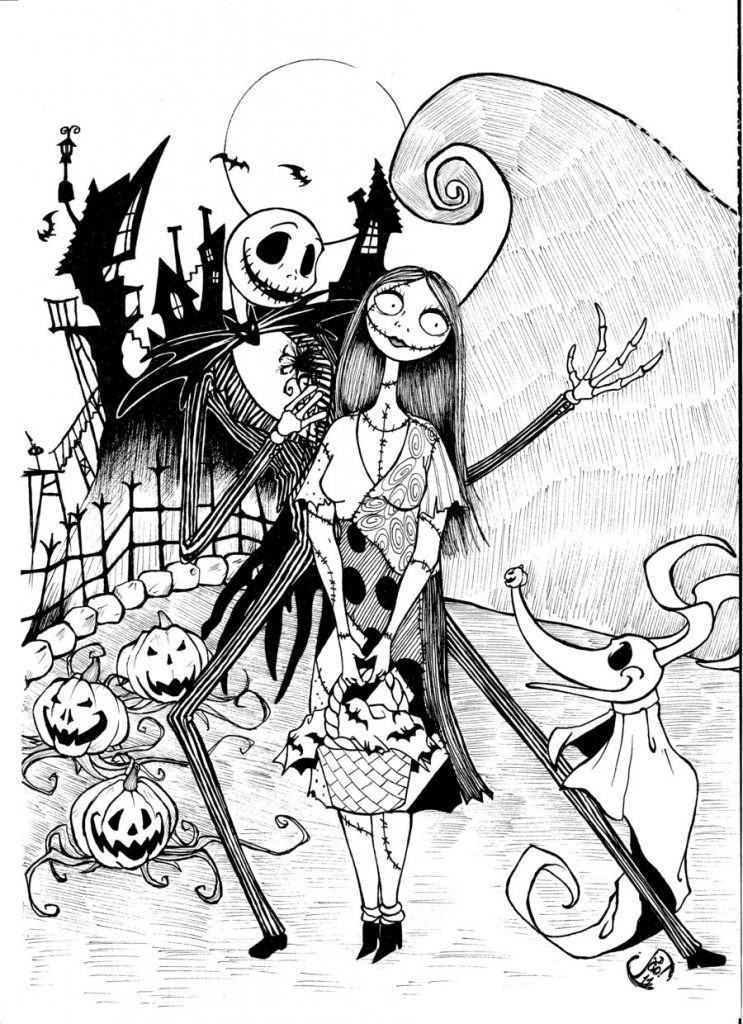 Nightmare Before Christmas Printable Coloring Pages
 Free Printable Nightmare Before Christmas Coloring Pages