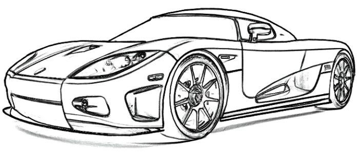 Niki Coloring Pages For Boys
 Koenigsegg CCX1 Coloring Page Ausmalbilder