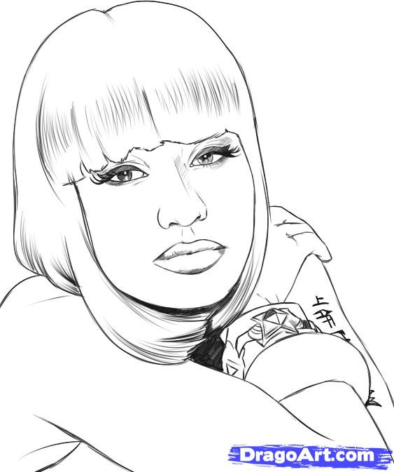 Niki Coloring Pages For Boys
 Niki Manaj Free Coloring Pages
