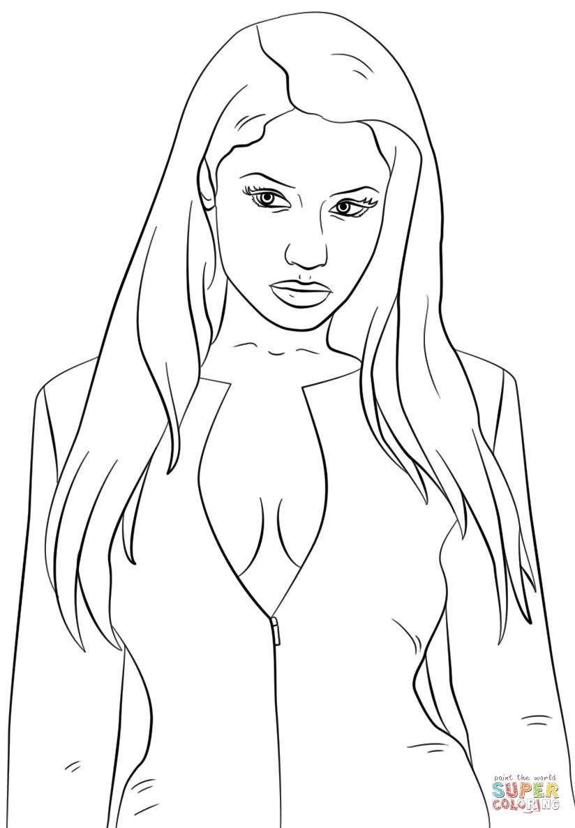 Niki Coloring Pages For Boys
 minaj coloring pages