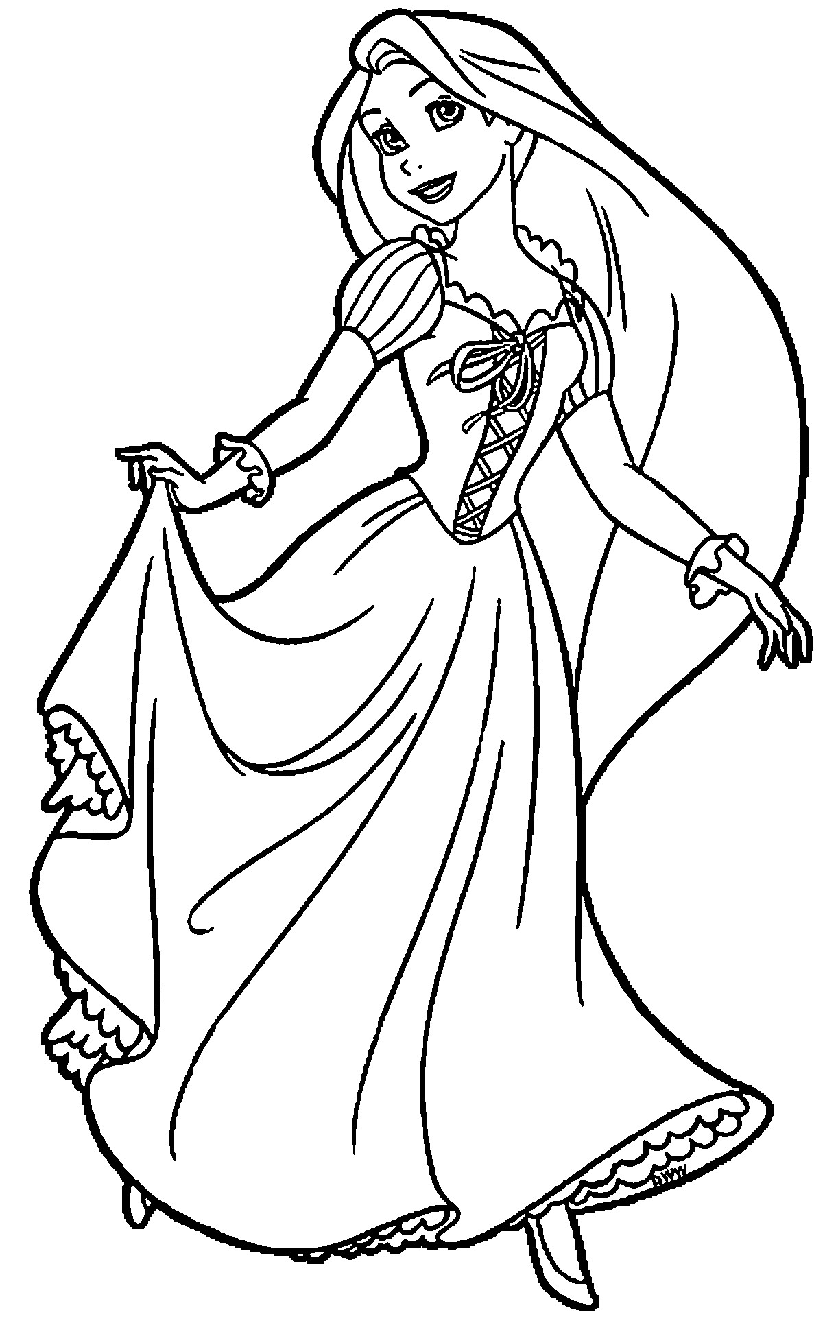 Niki Coloring Pages For Boys
 Rapunzel And Flynn Coloring Page WeColoringPage 30