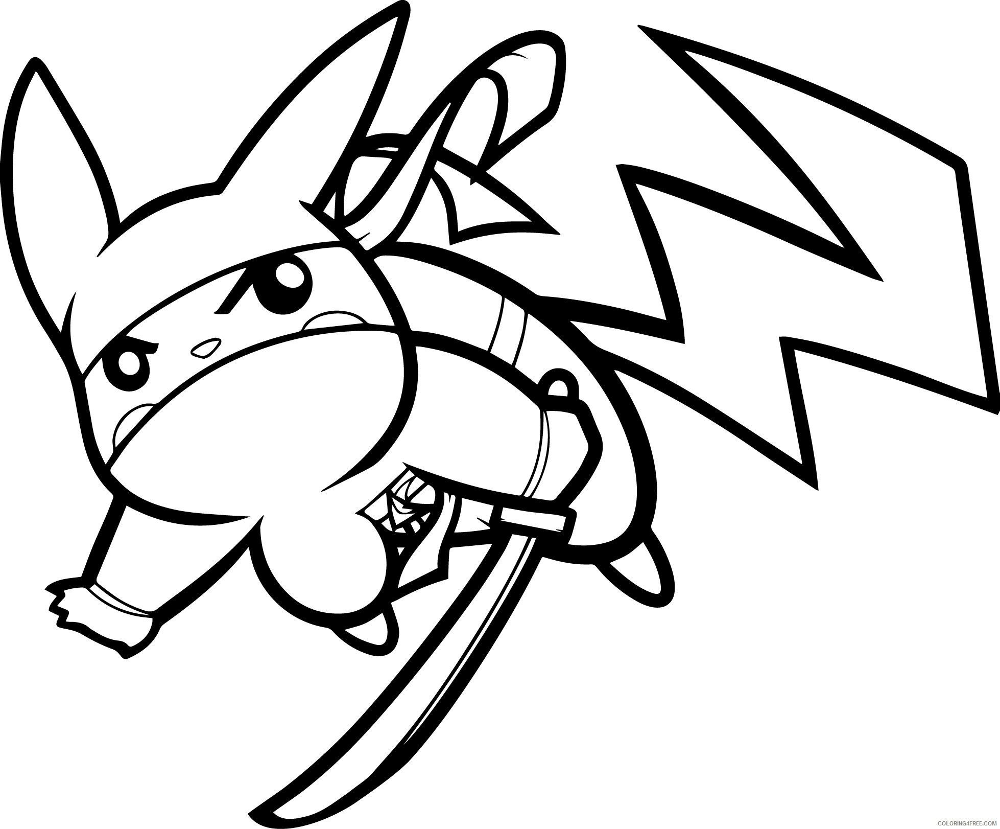 Ninja Coloring Pages
 Pikachu Ninja Coloring Page – From the thousands of photos