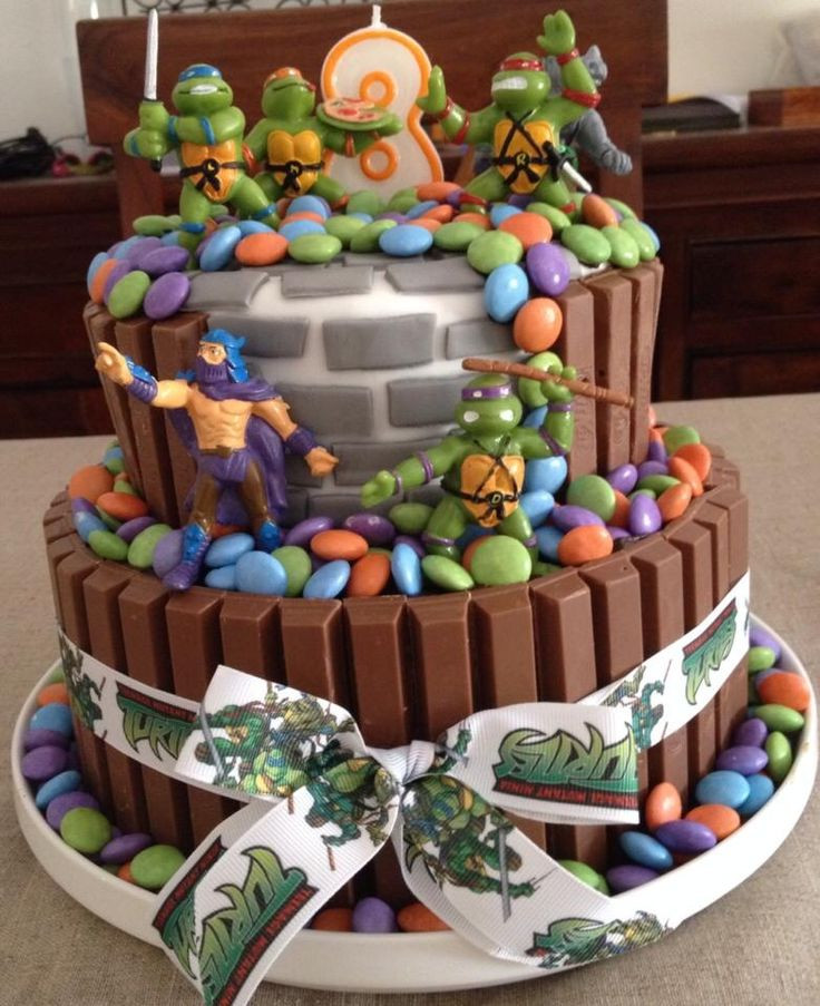 Ninja Turtle Birthday Cake
 25 best ideas about Ninja turtle cakes on Pinterest