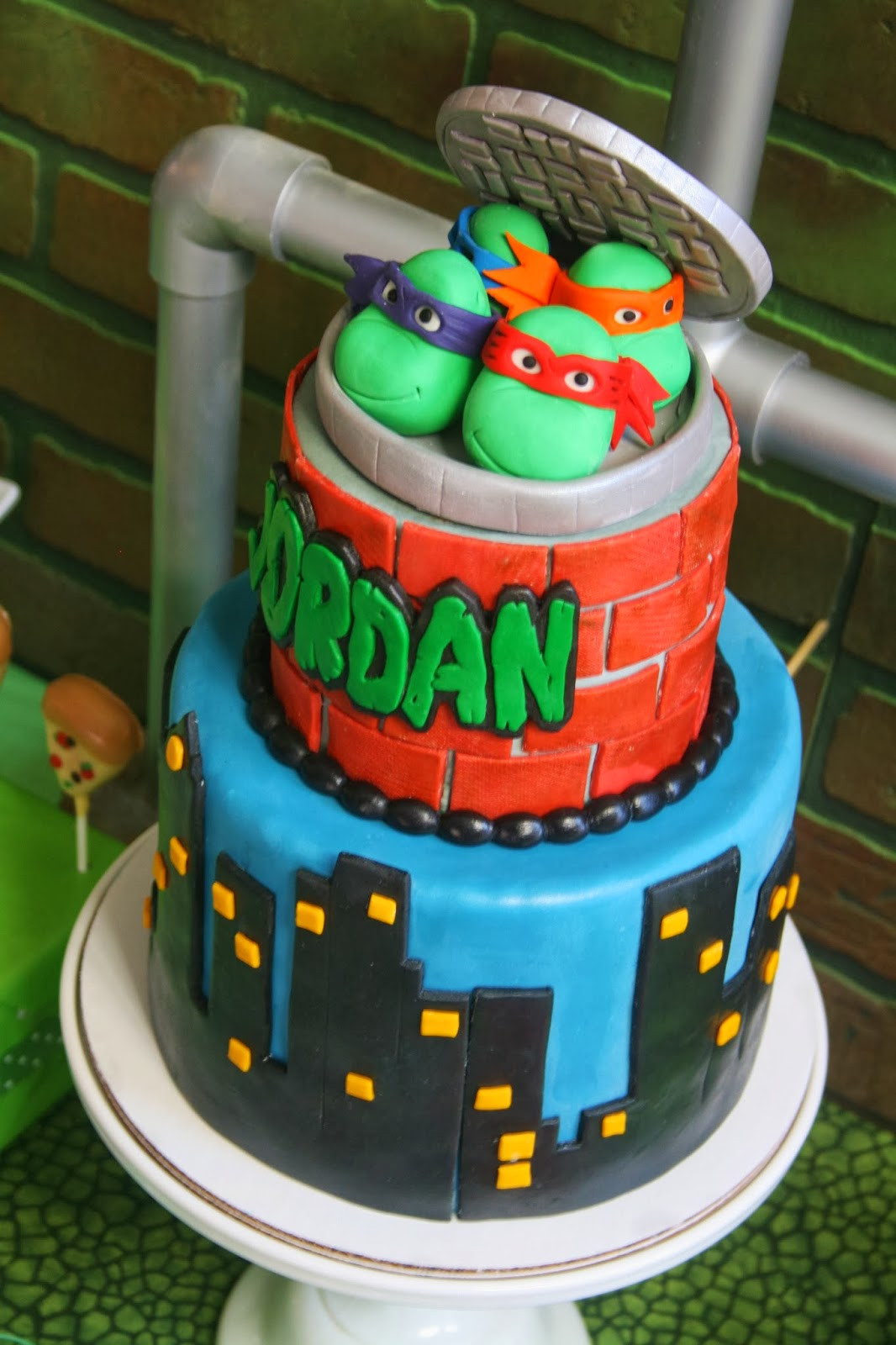 Ninja Turtle Birthday Cake Ideas
 And Everything Sweet Teenage Mutant Ninja Turtle