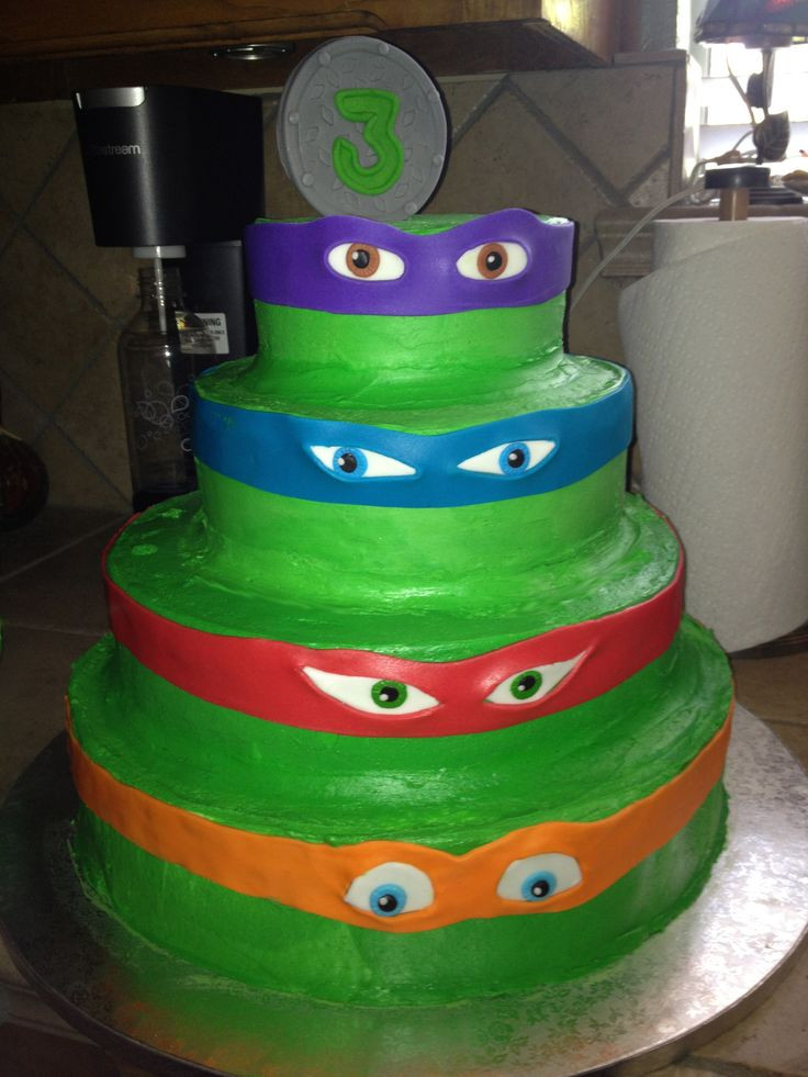 Ninja Turtle Birthday Cake Ideas
 TMNT cake For all your cake decorating supplies please