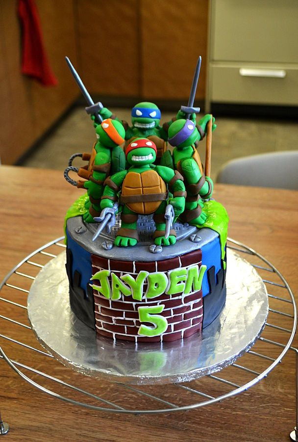 Ninja Turtle Birthday Cake Ideas
 Teenage Mutant Ninja Turtles Birthday Cake