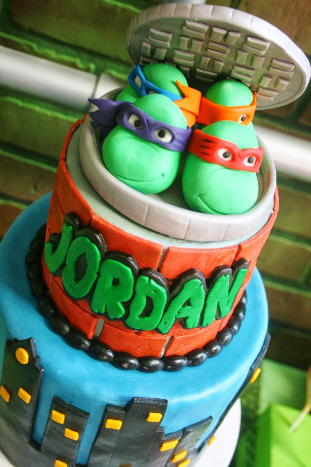 Ninja Turtle Birthday Cake
 And Everything Sweet Teenage Mutant Ninja Turtle