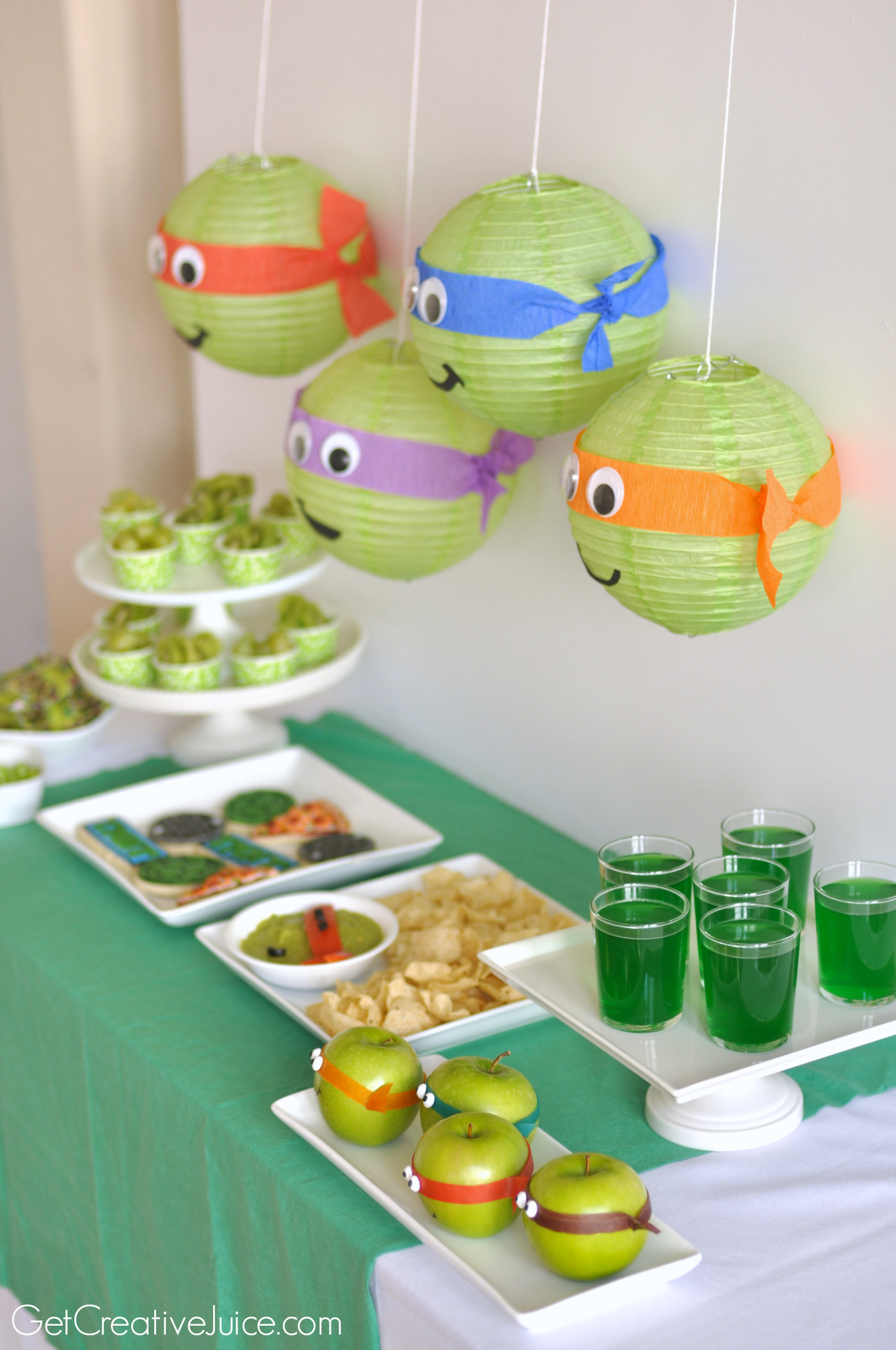Ninja Turtle Party Food Ideas
 TMNT Party Creative Juice
