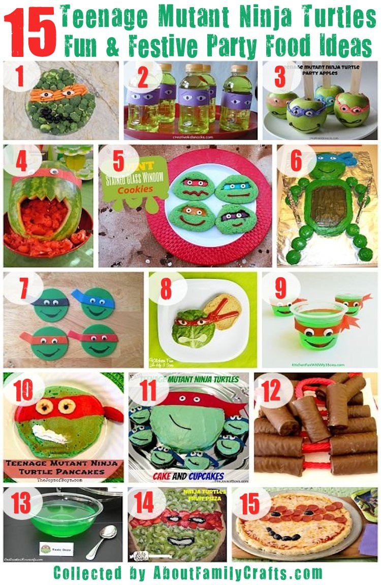 Ninja Turtle Party Food Ideas
 75 DIY Teenage Mutant Ninja Turtles Birthday Party Ideas