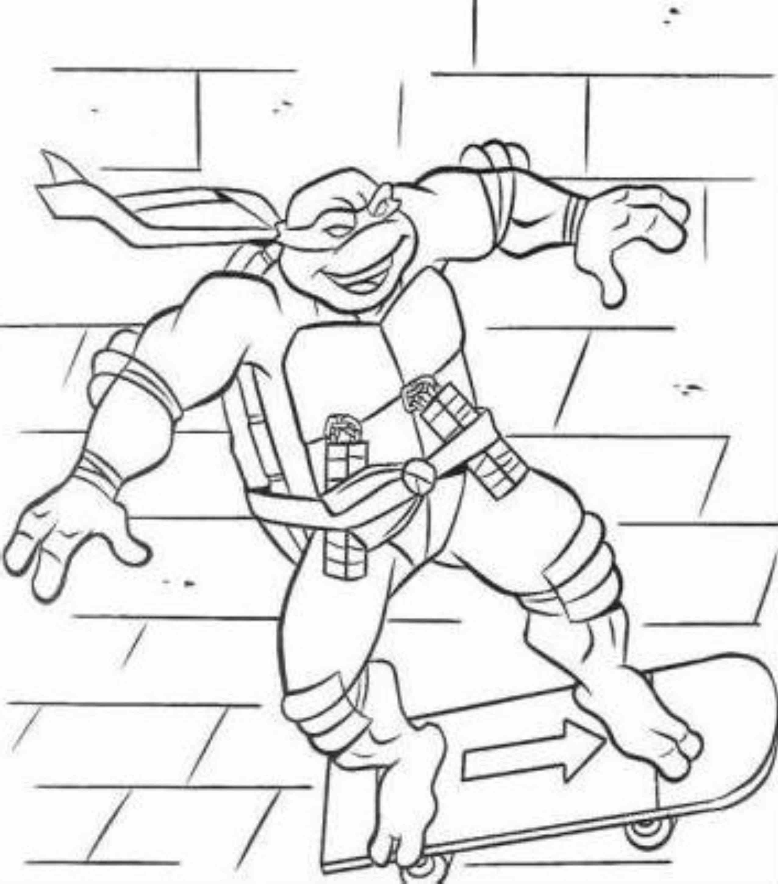 Ninja Turtles Coloring Pages Printables
 Teenage Mutant Ninja Turtles Coloring Pages Leonardo