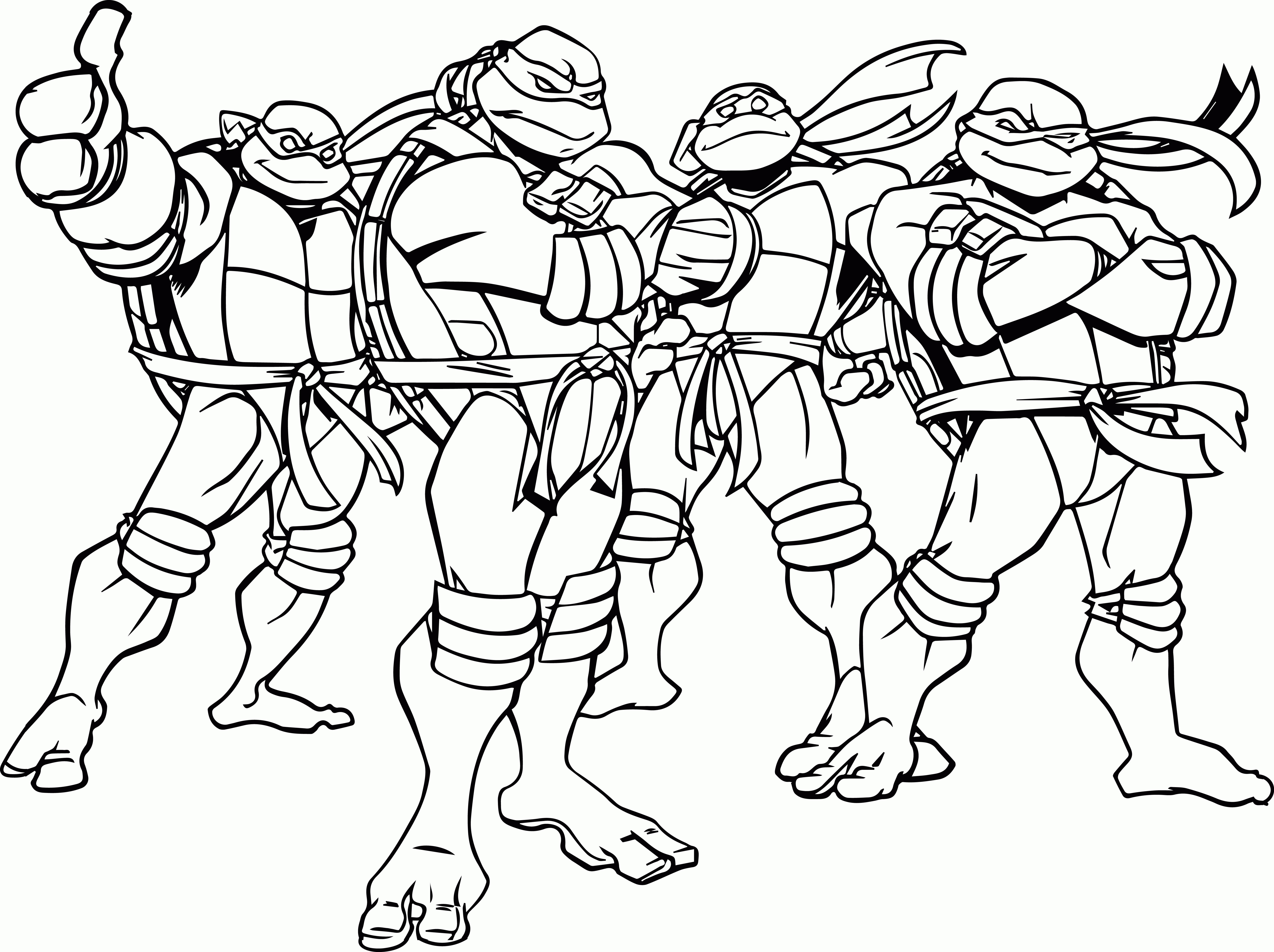 Ninja Turtles Coloring Pages Printables
 Free Printable Teenage Mutant Ninja Turtles Coloring Pages