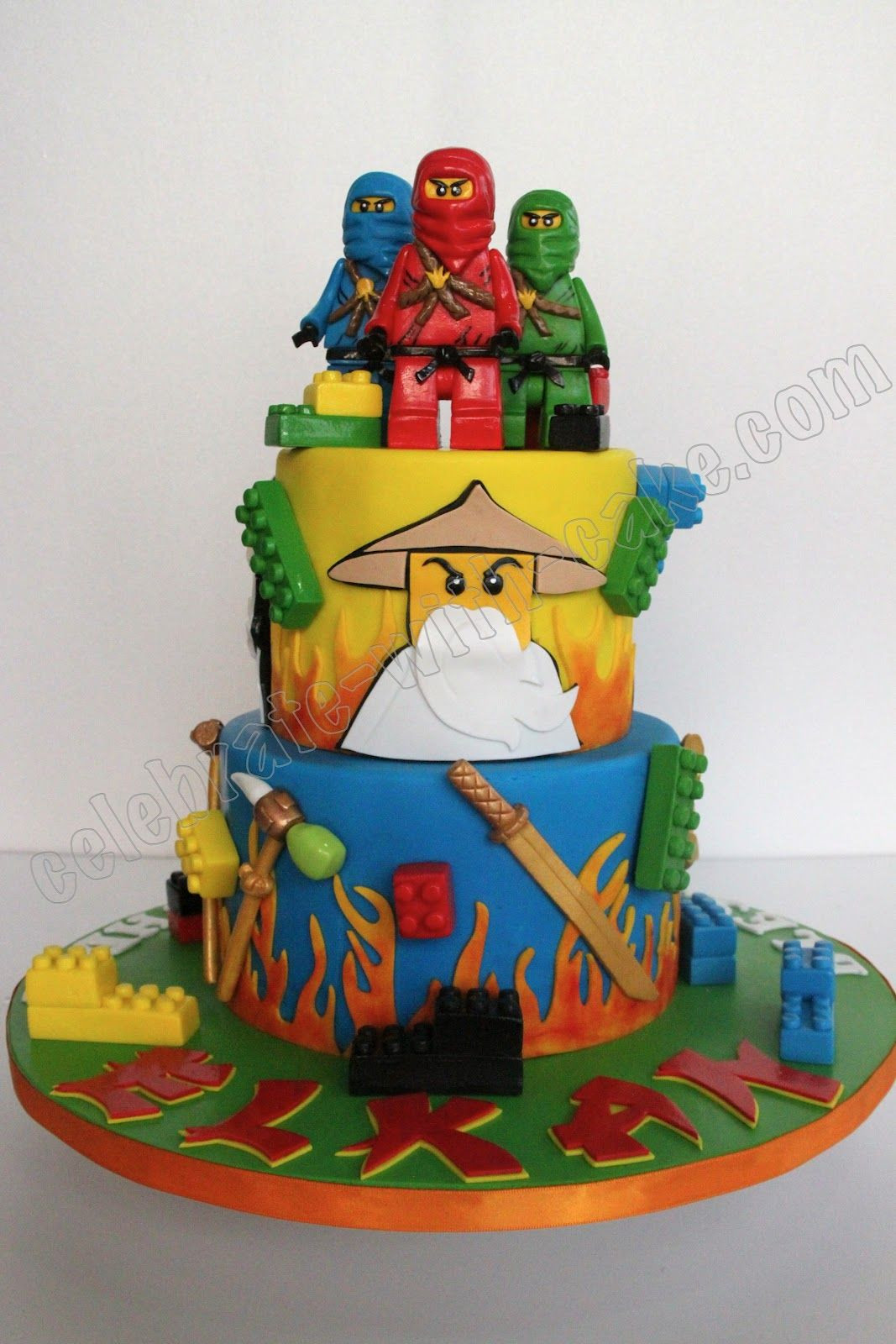 Ninjago Birthday Cake
 Celebrate with Cake Children s Cake NINJAGO cake