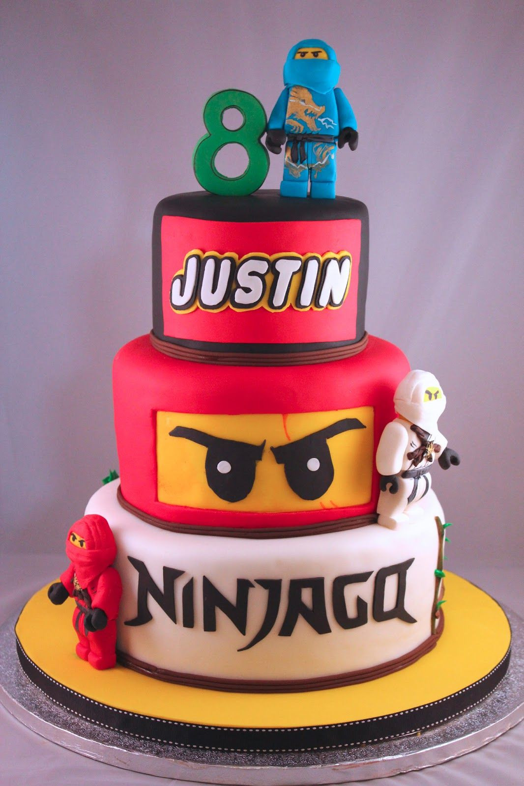 Ninjago Birthday Cake
 ninjago fondant cakes