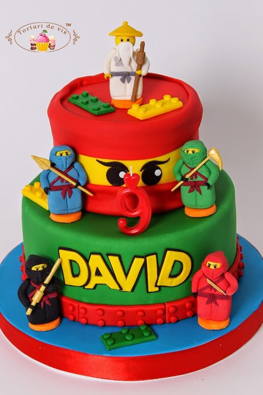 Ninjago Birthday Cake
 Tort Lego Ninjago pentru David