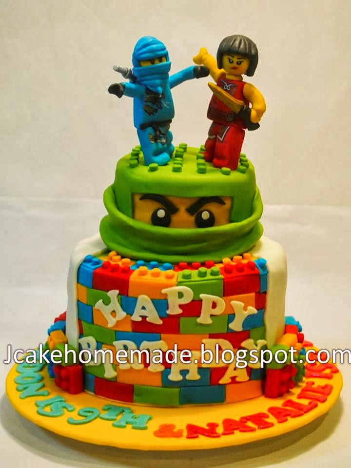 Ninjago Birthday Cake
 Jcakehomemade Lego Ninjago birthday cake