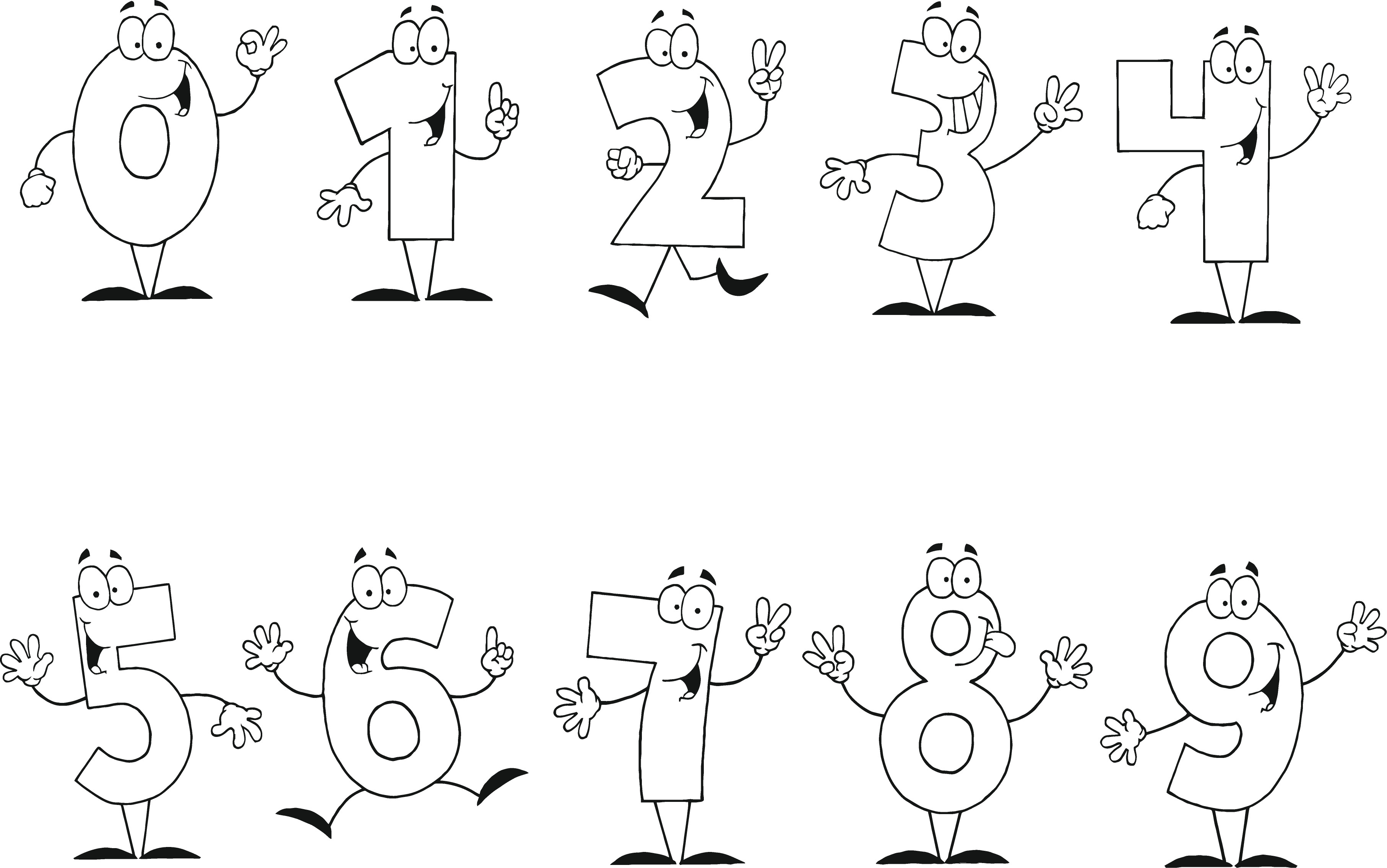 Numbers Coloring Pages
 Free Printable Number Coloring Pages For Kids