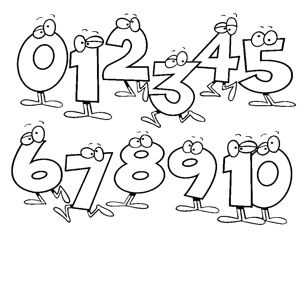 Numbers Coloring Pages
 Free Printable Number Coloring Pages For Kids
