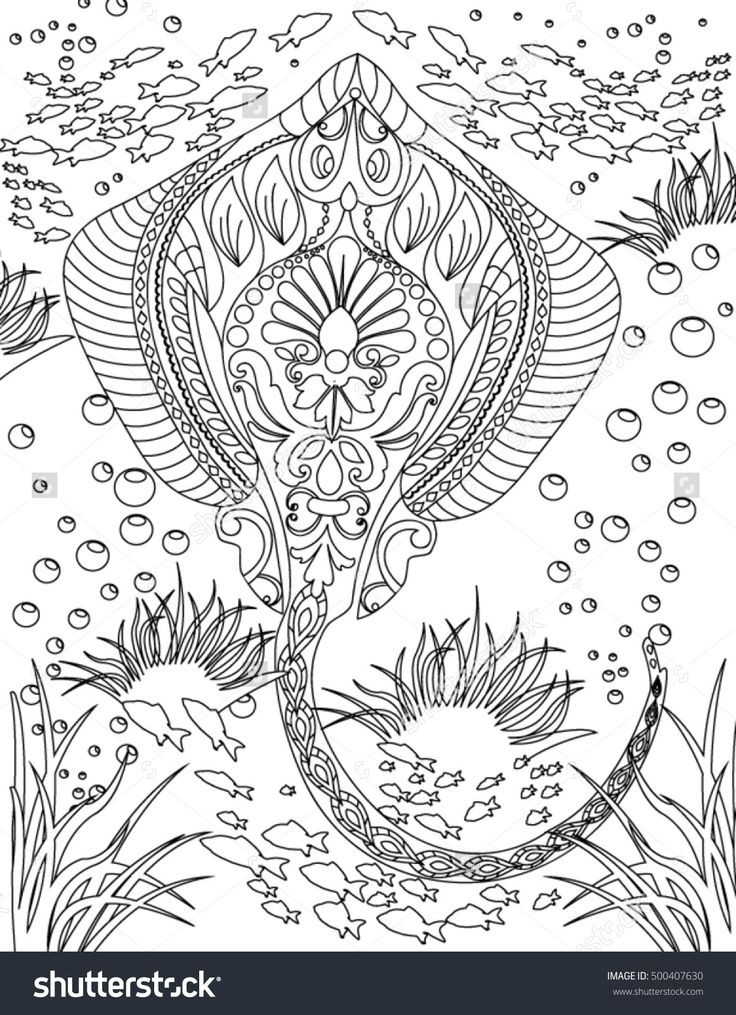 Ocean Adult Coloring Book
 936 best ♋Adult Colouring Under the Sea Fish Mermaids