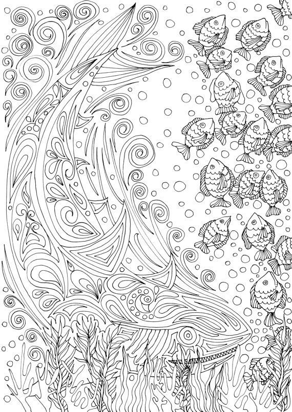 Ocean Adult Coloring Book
 78 ideas about Ocean Coloring Pages on Pinterest