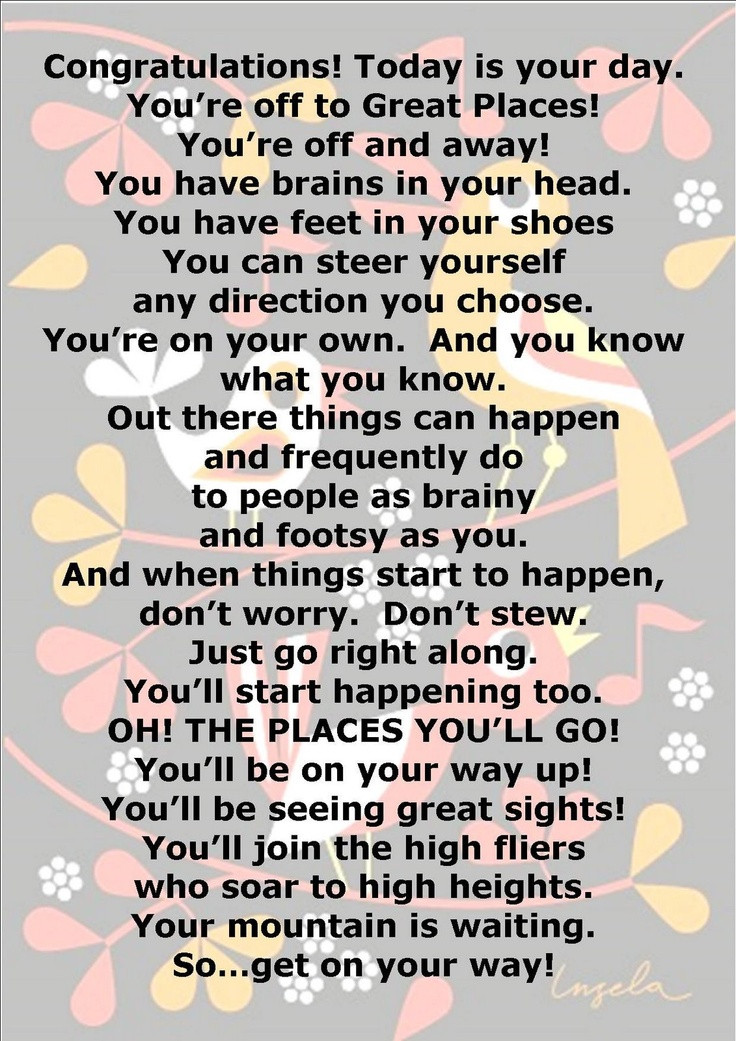 Oh The Places You Ll Go Graduation Quotes
 Oh the Places You ll Go Graduation Gift Ideas