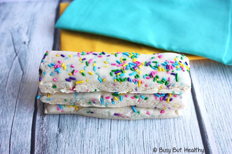 One Birthday Cake Protein Bar
 No Bake Birthday Cake Protein Bars Busy But Healthy