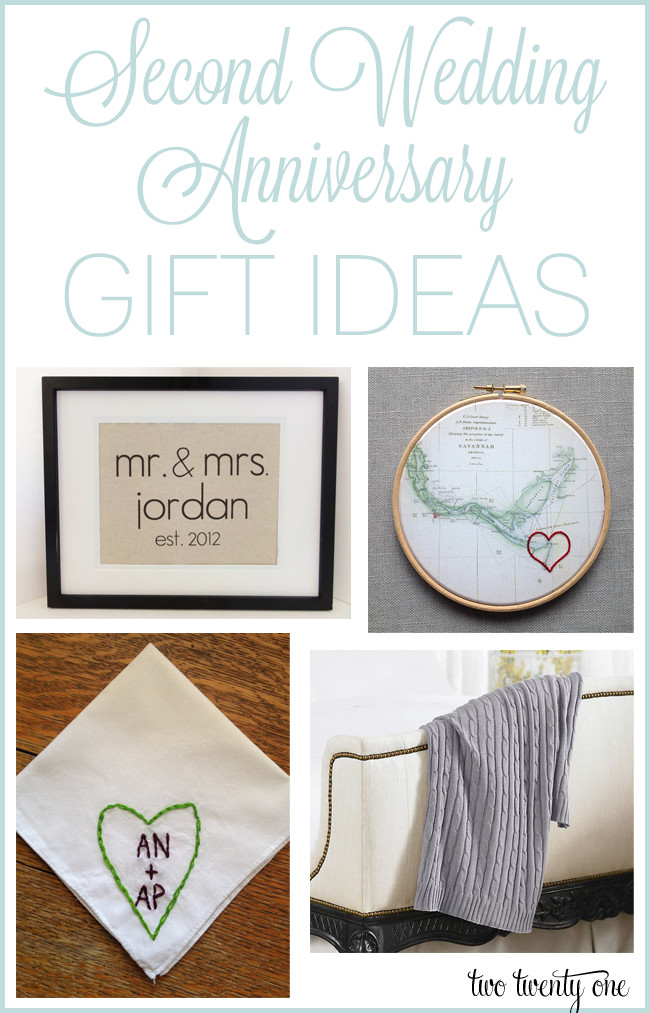 One Year Wedding Anniversary Gift Ideas
 Second Anniversary Gift Ideas