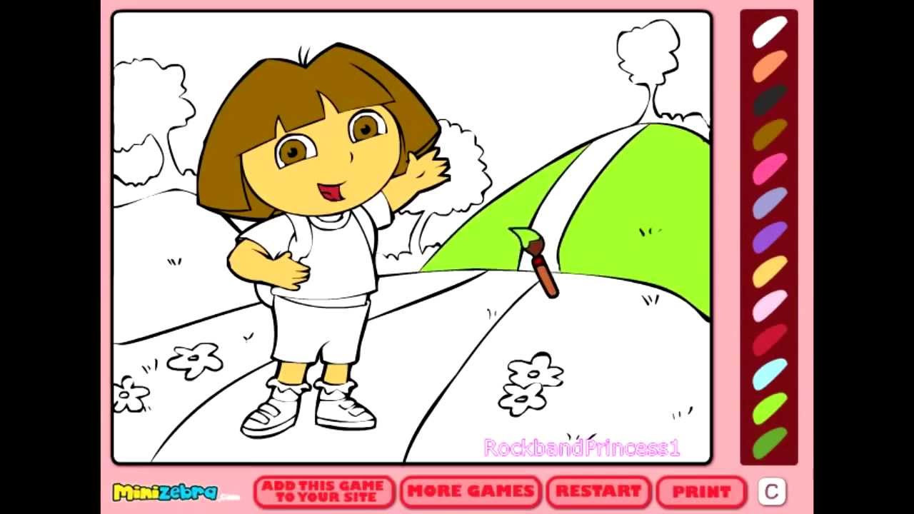 Online Coloring Pages For Kids Games
 Free Dora Coloring Games line Coloring Pages For Kids