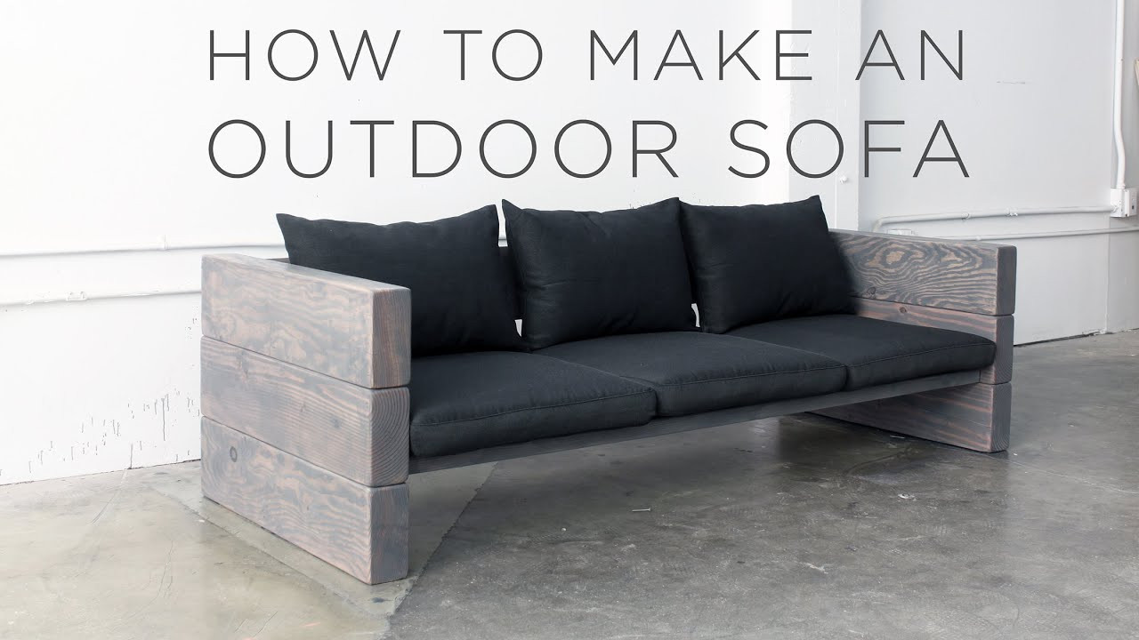 Outdoor Couch DIY
 how to make an Outdoor Sofa