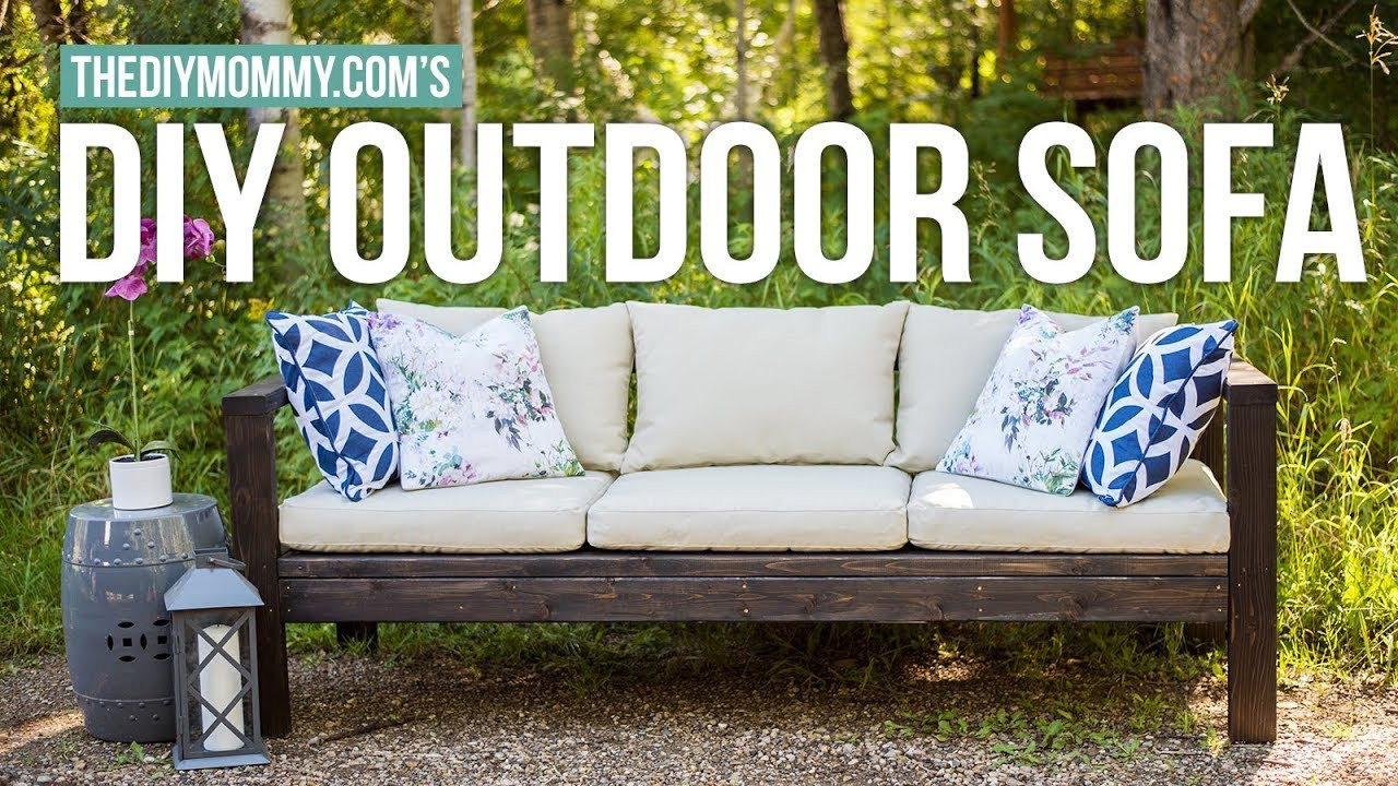 Outdoor Couch DIY
 How to Make a DIY Outdoor Sofa Vlogust Day 21