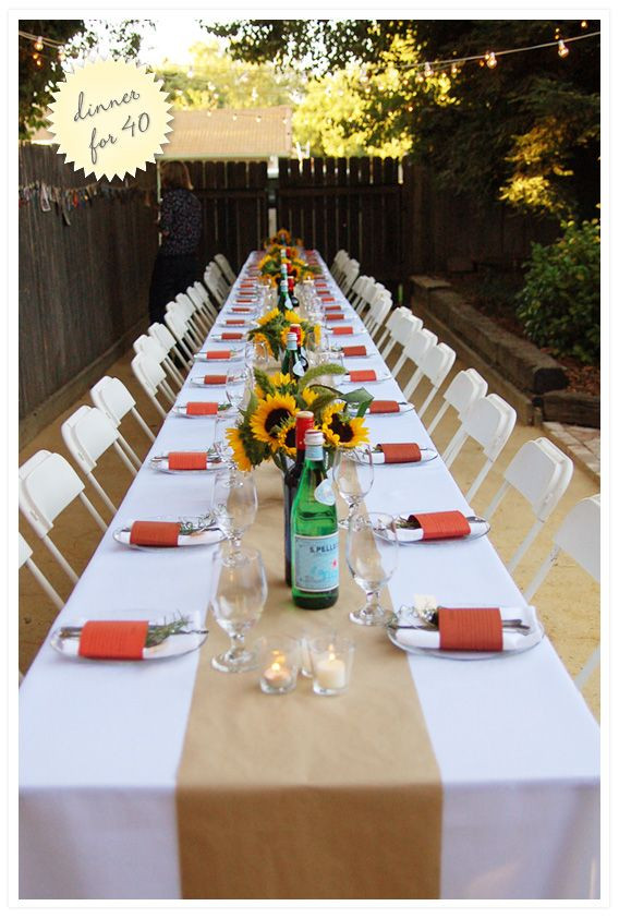 Outdoor Dinner Party Ideas
 25 best ideas about Outdoor Dinner Parties on Pinterest