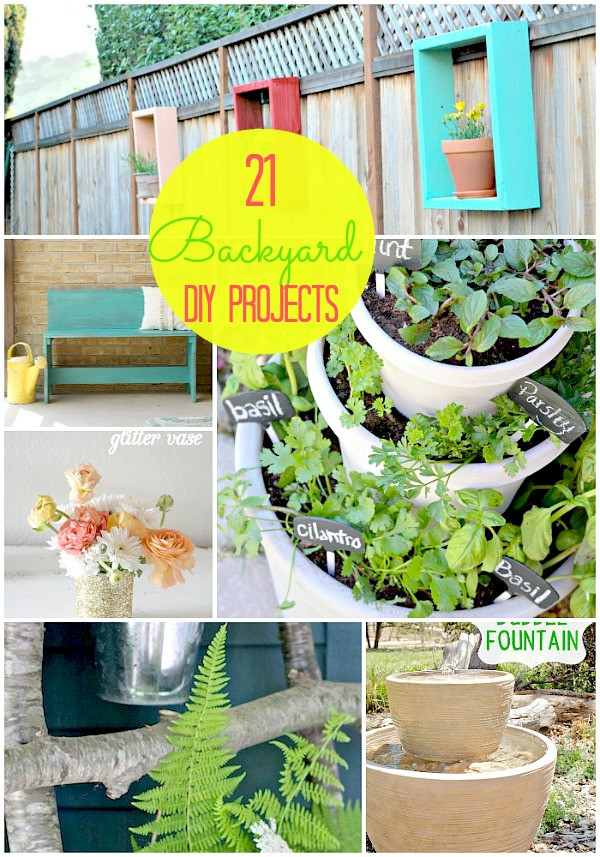Outdoor DIY Projects
 Great Ideas 21 Backyard Projects for Spring