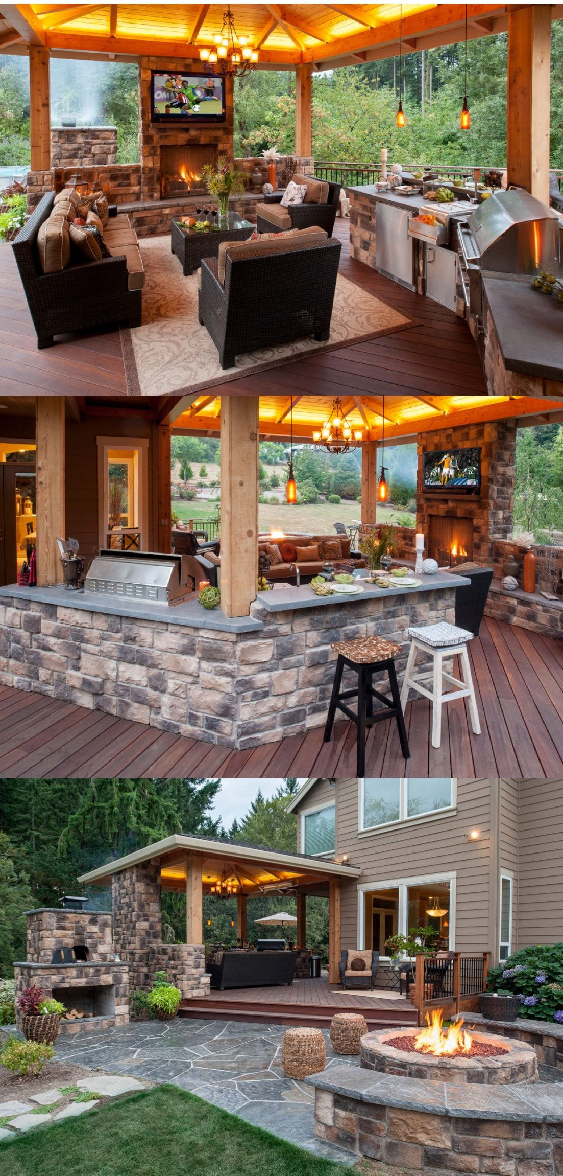 Outdoor Kitchen And Bar
 Amazing Outdoor Kitchen and Lounge