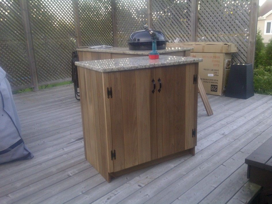 Outdoor Kitchen Cabinets DIY
 In parable Charcoal Outdoor Kitchen Island And