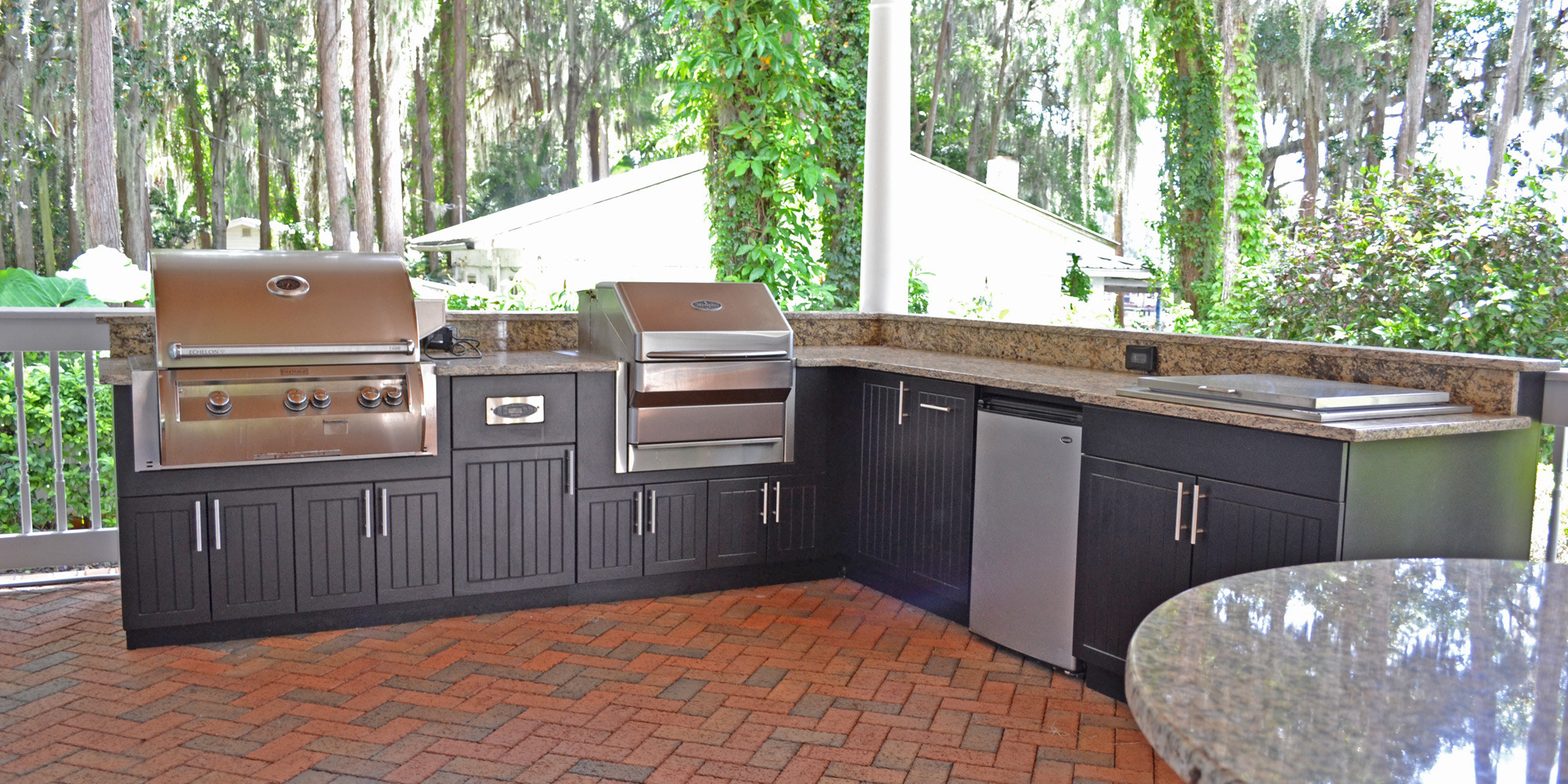 Outdoor Kitchen Cabinets Polymer
 Outdoor Kitchen Gallery & Yard Design Ideas Tampa