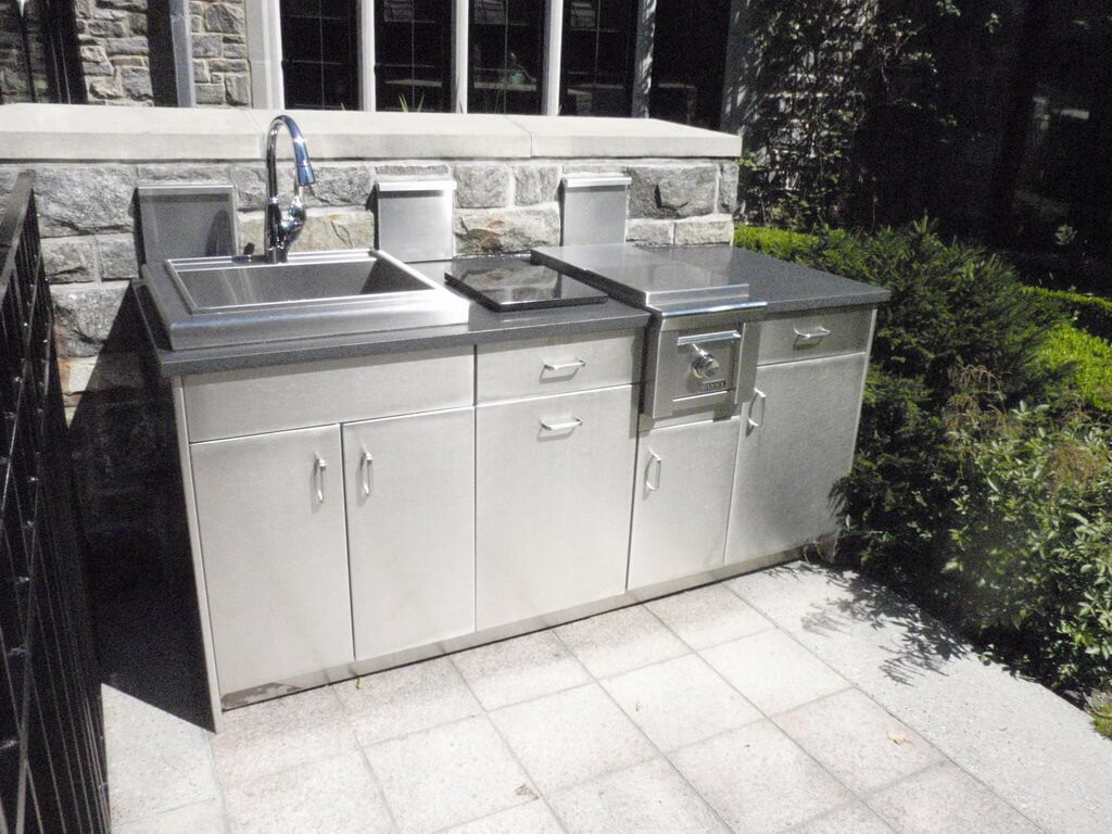 Outdoor Kitchen Cabinets Stainless Steel
 Stainless Steel Outdoor Countertops Brooks Custom