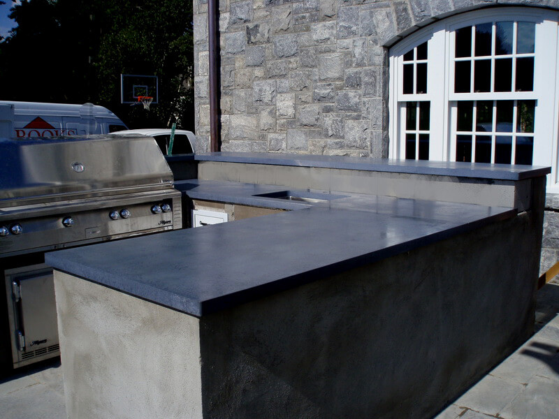 Outdoor Kitchen Concrete Countertop
 Exterior Concrete Brooks Custom Exterior Concrete