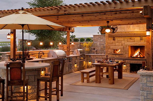 Outdoor Kitchen Designs Plans
 Various Types of Great Outdoor Kitchen Roof Ideas Home