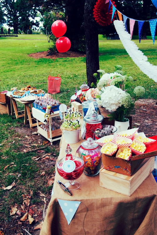 Outdoor Party Food Ideas
 Kara s Party Ideas "What are Little Boys Made of" Birthday