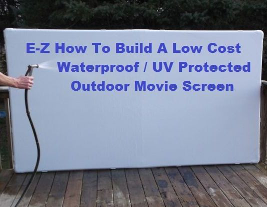 Outdoor Projector Screen DIY
 50 Backyard Hacks