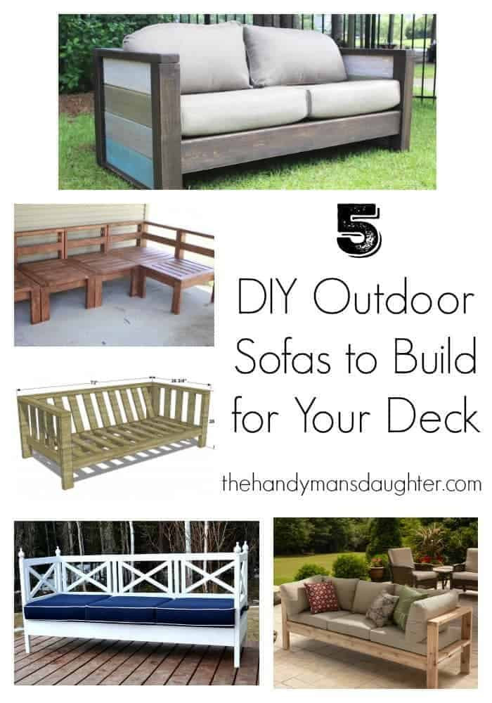 Outdoor Sectional DIY
 5 DIY Outdoor Sofas to Build for your Deck or Patio The