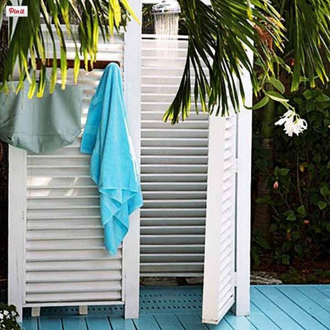 Outdoor Shower DIY
 Best 25 Outdoor shower enclosure ideas on Pinterest