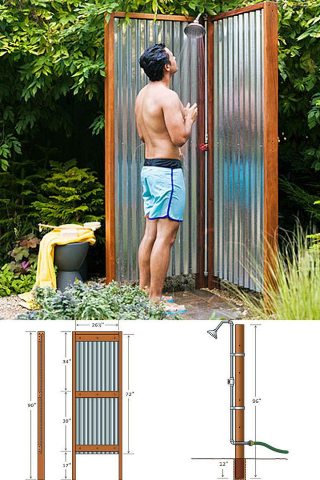 Outdoor Shower DIY
 best images about Repurposed Pallets Ideas