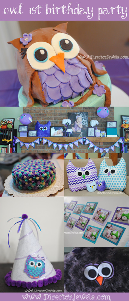 Owl First Birthday Decorations
 Director Jewels Ad s Purple & Turquoise Owl 1st