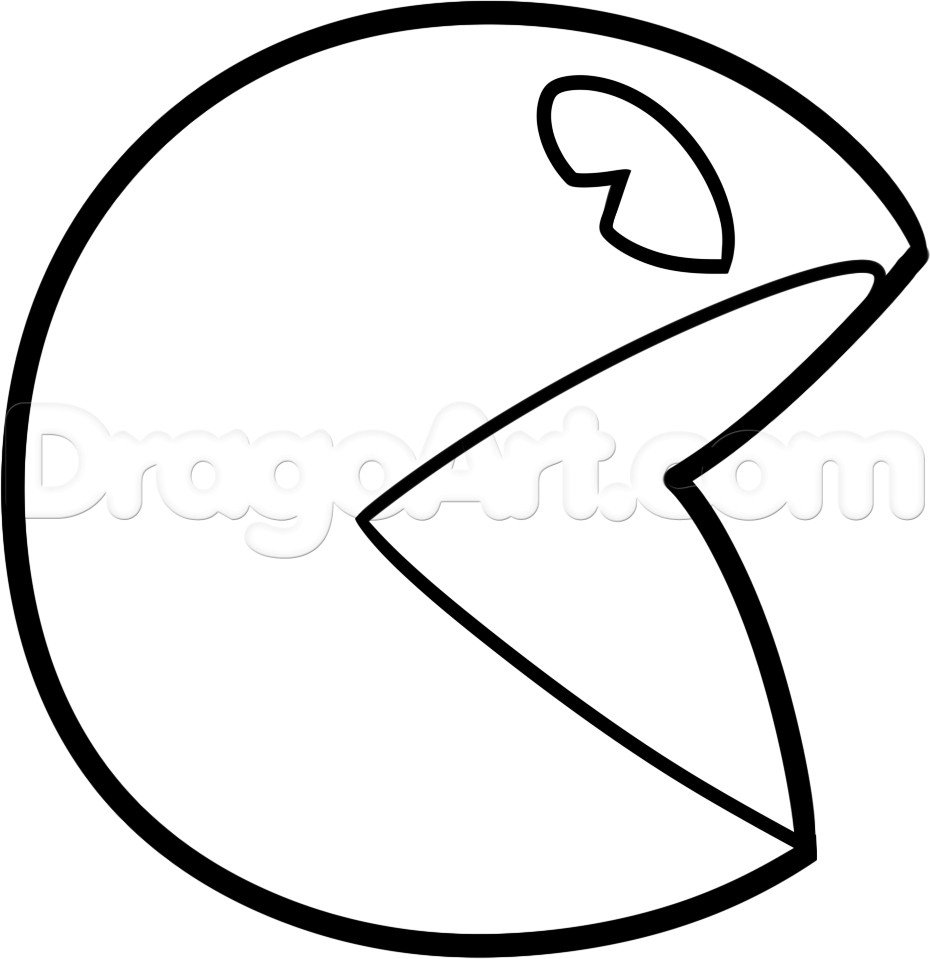 Pac Man Coloring Pages
 How to Draw Pixel Pac Man from Step by Step Video