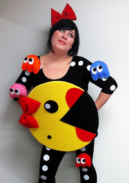 Pac Man Costume DIY
 Pacman Costumes for Men Women Kids