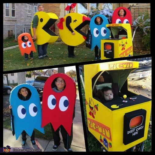 Pac Man Costume DIY
 Family Pac Man Halloween Costume Contest at Costume