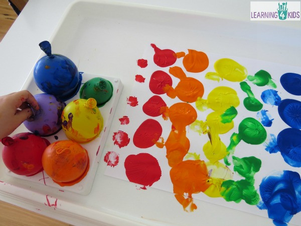 Paint Ideas For Toddlers
 Painting with Balloons